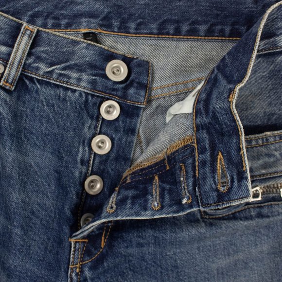 UNRAVEL PROJECT Blue Zipped Jeans Pants Size 26 $630 - Picture 3 of 6